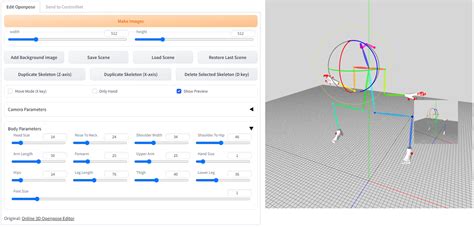cxpose|Openpose Editor Online .